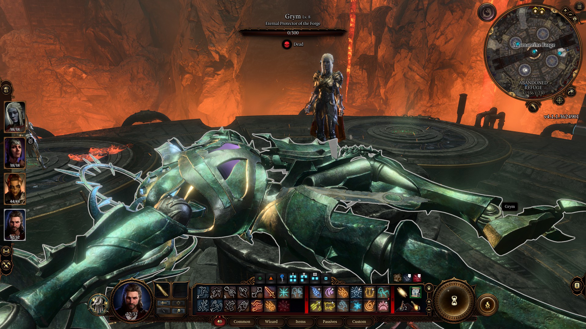 Baldur's Gate 3 Grym lays defeated.